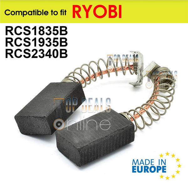 Carbon Brushes for Ryobi RCS1835B RCS1935B RCS2340B Chainsaws 35cm & 40cm 240v